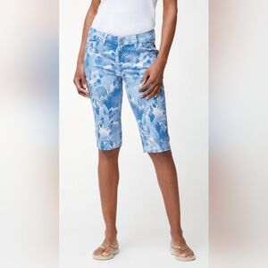 Tommy Bahama Larissa Santuary 15-inch Clam Diggers Denim Shorts size 14